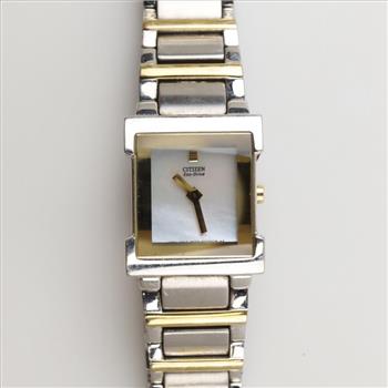 Citizen Eco Drive MOP Two Tone Watch