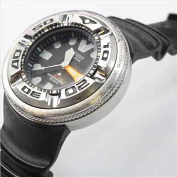 Citizen Eco Drive Watch With Black Rubber Band