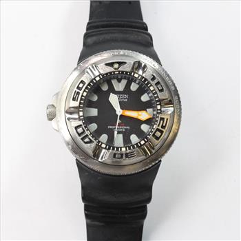 Citizen Eco Drive Watch With Black Rubber Band