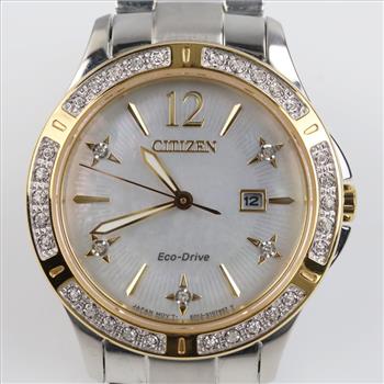 Citizen Eco-Drive Elektra Diamond Accent Watch
