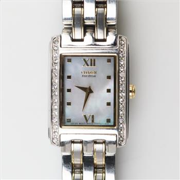 Citizen Mother Of Pearl Dial Eco Drive Watch