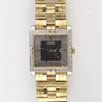 Citizen Quartz Diamond Bezel Watch