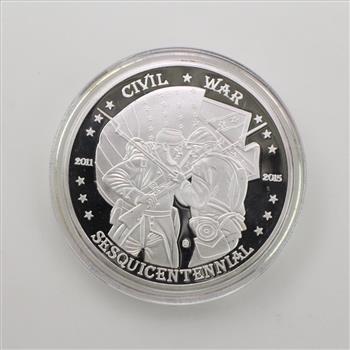 Civil War Battle Flags - Battle Of Bull Run Proof Medal