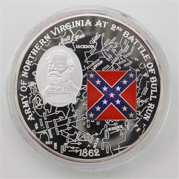 Civil War Battle Flags - Battle Of Bull Run Proof Medal