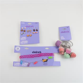 Claire's Jewelry Sets And Best Friend Keychains, 3 Sets