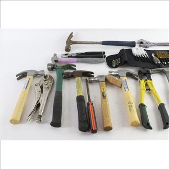 Claw Hammer, Adjustable Wrench, And More, 10+ Pieces