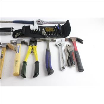 Claw Hammer, Adjustable Wrench, And More, 10+ Pieces