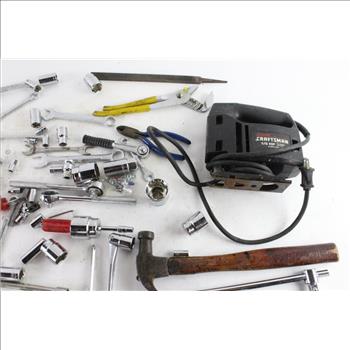 Claw Hammer, Socket Wrench,  And More, 10+ Pieces