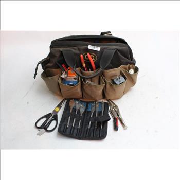 CLC Tool Bag Filled With Various Tools