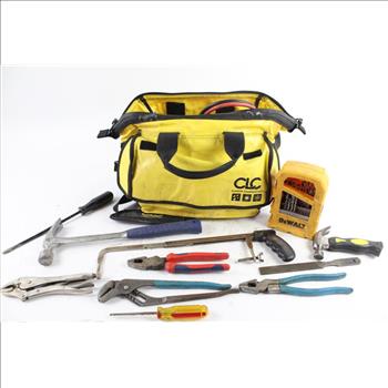 CLC Tool Bag With Hammer, Screwdrivers, And More, 15+ Pieces