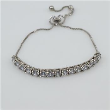 Clear Stone Bolo Bracelet