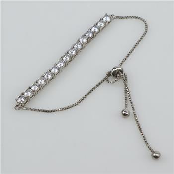 Clear Stone Bolo Bracelet