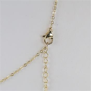 Clear Stone Cross Fashion Necklace