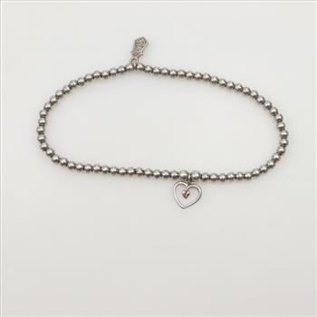 Clogau Sterling Silver Tree Of Life Heart Bead Nracelet