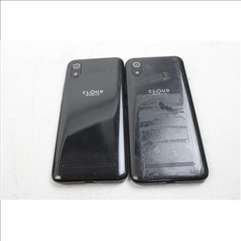 Cloud Cell Phone Lot, 2 Pieces, Sold For Parts