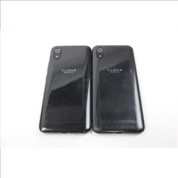 Cloud Cell Phone Lot, 2 Pieces, Sold For Parts