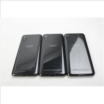 Cloud Cell Phone Lot, 3 Pieces, Sold For Parts