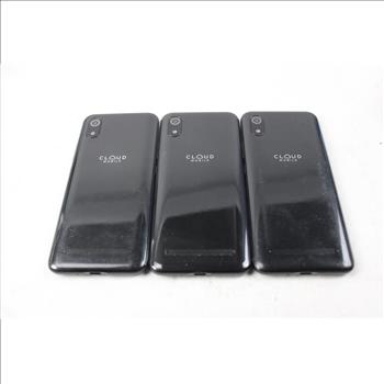 Cloud Cell Phone Lot, 3 Pieces, Sold For Parts