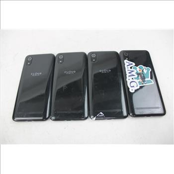 Cloud Cell Phone Lot, 4 Pieces, Sold For Parts