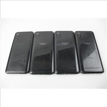 Cloud Cell Phone Lot, 4 Pieces, Sold For Parts