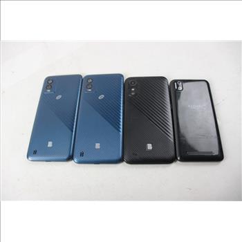 Cloud Mobile, Blu Cell Phone Lot, 4 Pieces, Sold For Parts
