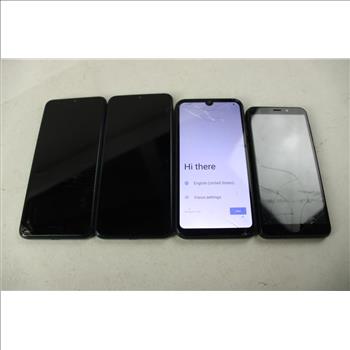 Cloud Mobile, Blu Cell Phone Lot, 4 Pieces, Sold For Parts