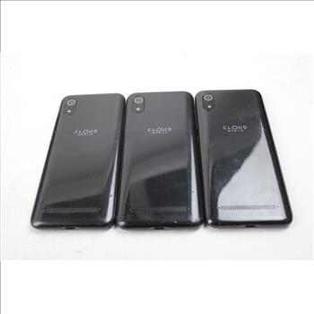 Cloud Mobile Cell Phone Lot, 3 Pieces, Sold For Parts