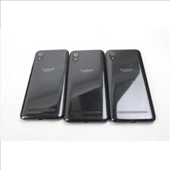 Cloud Mobile Cell Phone Lot, 3 Pieces, Sold For Parts