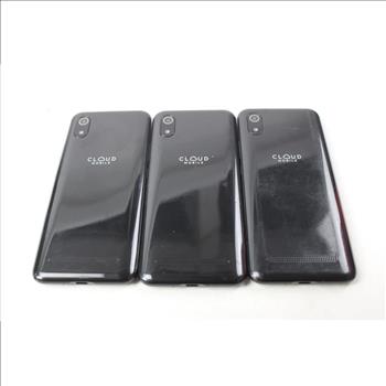Cloud Mobile Cell Phone Lot, 3 Pieces, Sold For Parts
