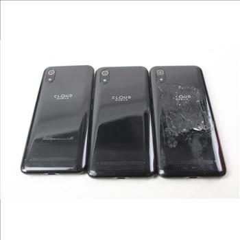 Cloud Mobile Cell Phone Lot, 3 Pieces, Sold For Parts