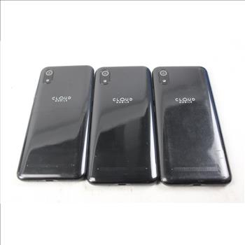 Cloud Mobile Cell Phone Lot, 3 Pieces, Sold For Parts