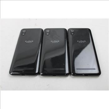Cloud Mobile Cell Phone Lot, 3 Pieces, Sold For Parts