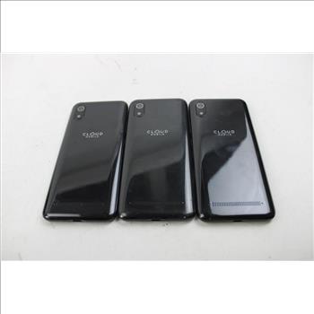 Cloud Mobile Cell Phone Lot, 3 Pieces, Sold For Parts