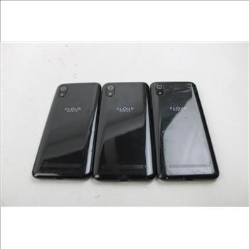 Cloud Mobile Cell Phone Lot, 3 Pieces, Sold For Parts