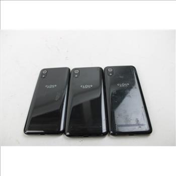 Cloud Mobile Cell Phone Lot, 3 Pieces, Sold For Parts
