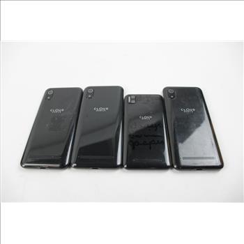 Cloud Mobile Cell Phone Lot, 4 Pieces, Sold For Parts