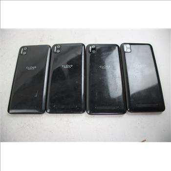Cloud Mobile Cell Phone Lot, 4 Pieces, Sold For Parts