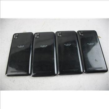 Cloud Mobile Cell Phone Lot, 4 Pieces, Sold For Parts