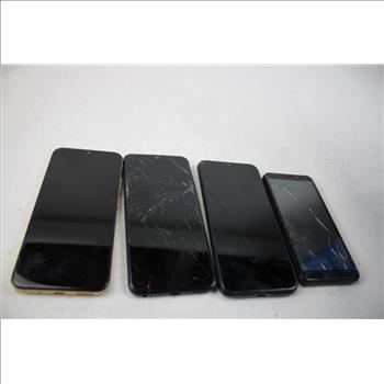 Cloud Mobile, Cricket, PCD Cell Phone Lot, 4 Pieces, Sold For Parts