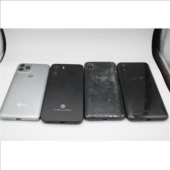 Cloud Mobile, Maxwest, PCD Cell Phone Lot, 4 Pieces, Sold For Parts