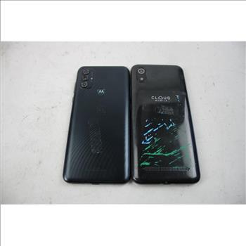 Cloud Mobile & Motorola Cell Phone Lot, 2 Pieces, Sold For Parts