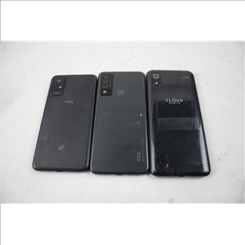 Cloud Mobile, TCL Cell Phone Lot, 3 Pieces, Sold For Parts