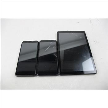 Cloud, Tcl Cell Phone, Tablet Lot, 3 Pieces, Sold For Parts