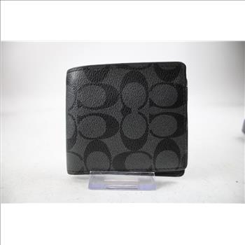 Coach 3-in-1 Wallet In Signature Canvas Grey/Black Wallet