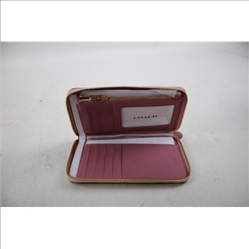 Coach Blossom Pink Butterfly Zip Wallet