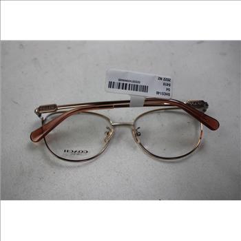 Coach Cat Eye Rose Gold & Light Eggplant Framed Eyeglasses