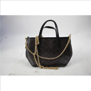 Coach City Mini Tote In Signature Canvas, And Mollie Tote Bag, 2 Pieces