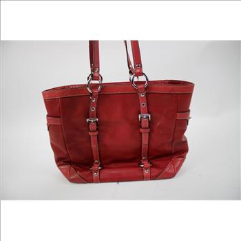 Coach Deep Red Gallery Tote
