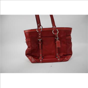 Coach Deep Red Gallery Tote