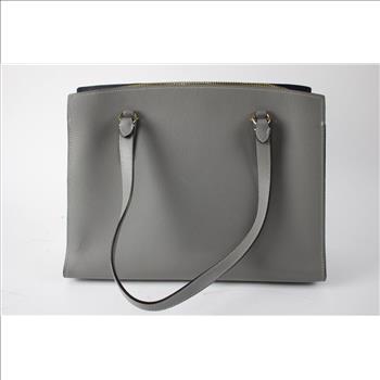 Coach Gray Leather Hand Bag Purse